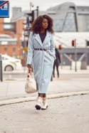 Płaszcz Damski Model 5312 Blue - Fasardi - uniwersalny