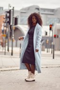 Płaszcz Damski Model 5312 Blue - Fasardi - uniwersalny
