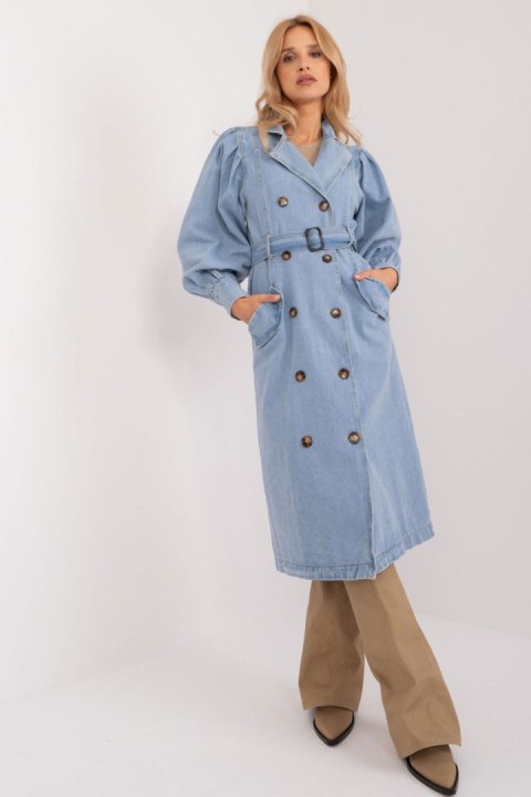 Płaszcz Damski Model NM-PL-TR295.22 Light Blue - NM - M Płaszcz Damski Model NM-PL-TR295.22 Light Blue - NM - M