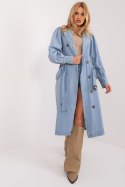 Płaszcz Damski Model NM-PL-TR295.22 Light Blue - NM - S Płaszcz Damski Model NM-PL-TR295.22 Light Blue - NM - S