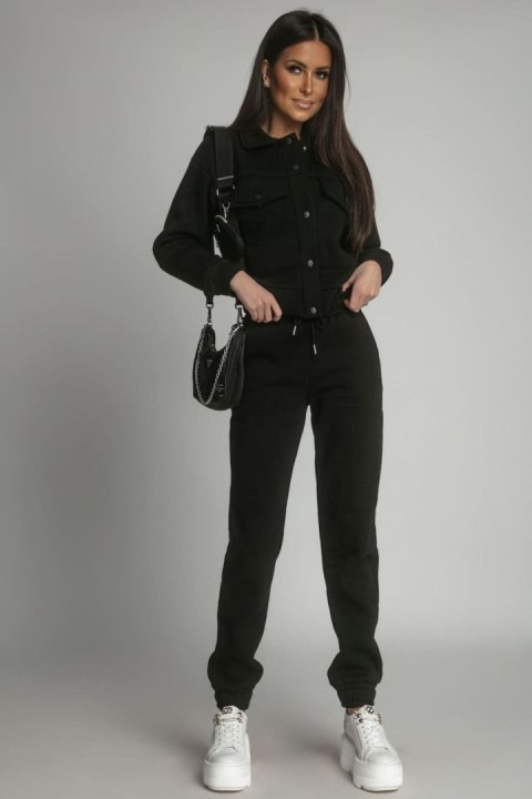 Spodnie Komplet Model FI760 Black - Fasardi - L Spodnie Komplet Model FI760 Black - Fasardi - L