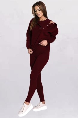 Spodnie Komplet Model FI763 Bordo - Fasardi - M