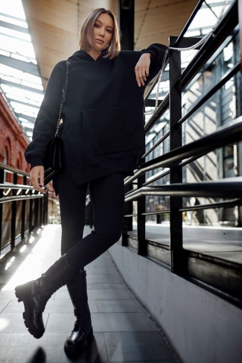 Spodnie Komplet Model FI764 Black - Fasardi - M Spodnie Komplet Model FI764 Black - Fasardi - M