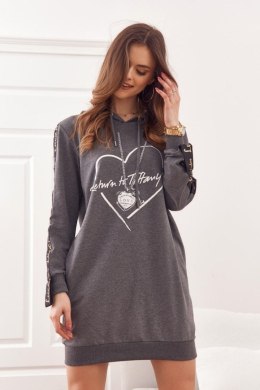 Sukienka Model 1023 Dark Grey - Fasardi - L/XL