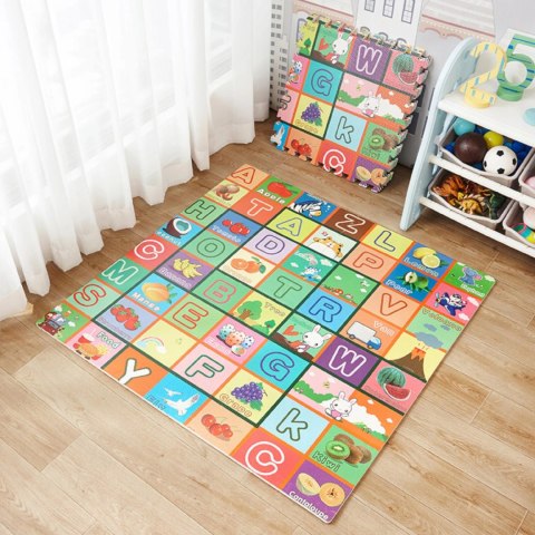 Gruba mata piankowa Eva duże puzzle pankowe 120x120x 1cm alfabet EM2002O Gruba mata piankowa Eva duże puzzle pankowe 120x120x 1cm alfabet EM2002O