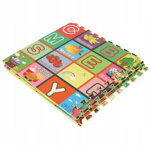 Gruba mata piankowa Eva duże puzzle pankowe 120x120x 1cm alfabet EM2002O Gruba mata piankowa Eva duże puzzle pankowe 120x120x 1cm alfabet EM2002O