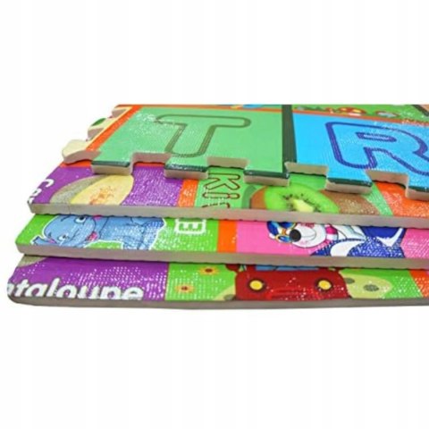 Gruba mata piankowa Eva duże puzzle pankowe 120x120x 1cm alfabet EM2002O Gruba mata piankowa Eva duże puzzle pankowe 120x120x 1cm alfabet EM2002O