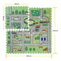 Gruba mata piankowa Eva duże puzzle pankowe 120x120x 1cm ulica EM2002S Gruba mata piankowa Eva duże puzzle pankowe 120x120x 1cm ulica EM2002S