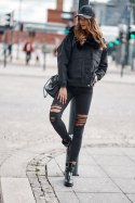 Kurtka Damska Model 8621 Black - Fasardi - M Kurtka Damska Model 8621 Black - Fasardi - M