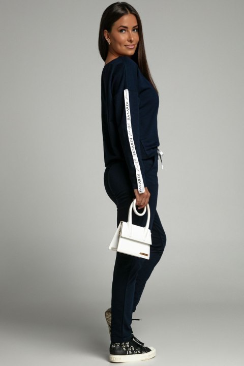 Spodnie Komplet Model FI534 Navy - Fasardi - M Spodnie Komplet Model FI534 Navy - Fasardi - M