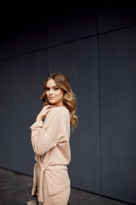 Spodnie Komplet Model FI731 Beige - Fasardi - L Spodnie Komplet Model FI731 Beige - Fasardi - L
