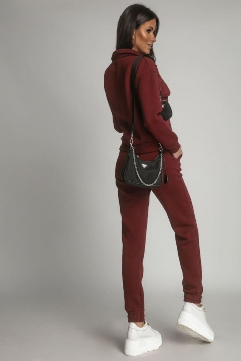 Spodnie Komplet Model FI760 Bordo - Fasardi - XL Spodnie Komplet Model FI760 Bordo - Fasardi - XL
