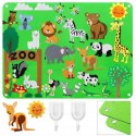 Tablica filcowa zabawka filcowa mata na rzepy zoo F22 Tablica filcowa zabawka filcowa mata na rzepy zoo F22