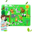 Tablica filcowa zabawka filcowa mata na rzepy zoo F22 Tablica filcowa zabawka filcowa mata na rzepy zoo F22