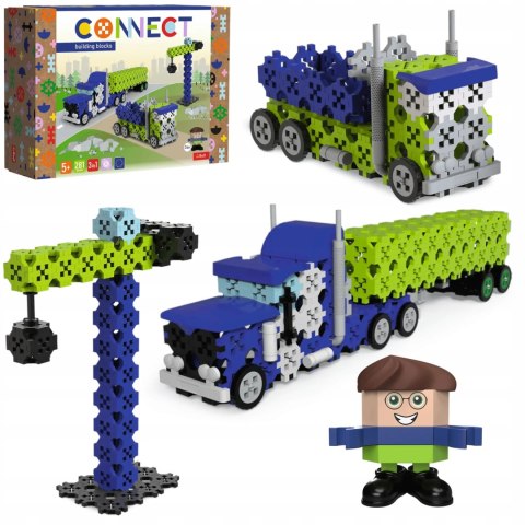 Zestaw klocków Connect 3w1: Ciężarówka / Plac budowy Trefl 61977 Zestaw klocków Connect 3w1: Ciężarówka / Plac budowy Trefl 61977