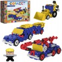 Zestaw klocków Connect 3w1: Pojazdy budowlane / SUV z przyczepą Trefl 61979 Zestaw klocków Connect 3w1: Pojazdy budowlane / SUV z przyczepą Trefl 61979