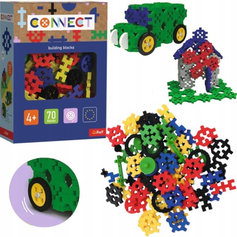 Zestaw klocków Connect - Basic Boy 70 elementów 4+ Trefl 61987 Zestaw klocków Connect - Basic Boy 70 elementów 4+ Trefl 61987