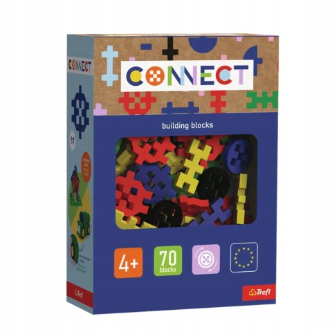 Zestaw klocków Connect - Basic Boy 70 elementów 4+ Trefl 61987 Zestaw klocków Connect - Basic Boy 70 elementów 4+ Trefl 61987