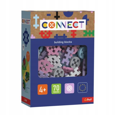 Zestaw klocków Connect - Basic Girl 70 elementów 4+ Trefl 61982 Zestaw klocków Connect - Basic Girl 70 elementów 4+ Trefl 61982