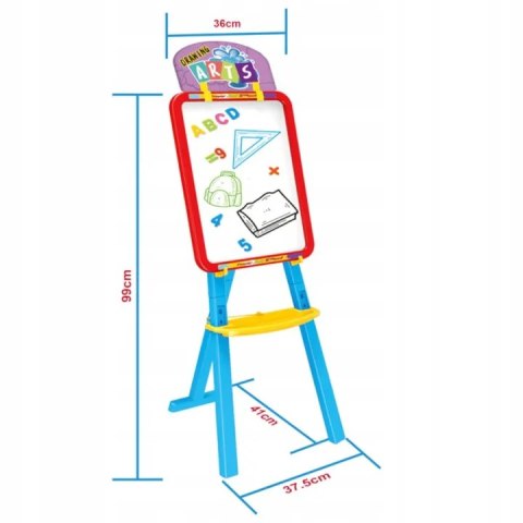 DUŻA DWUSTRONNA TABLICA KREDOWA MAGNETYCZNA 3w1 ym826 DUŻA DWUSTRONNA TABLICA KREDOWA MAGNETYCZNA 3w1 ym826
