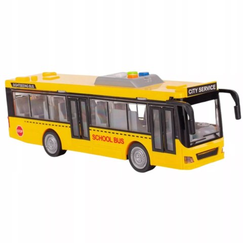 Duży szkolny autobus otwierane drzwi dźwięki światła 1:16 3+ WY910A Duży szkolny autobus otwierane drzwi dźwięki światła 1:16 3+ WY910A