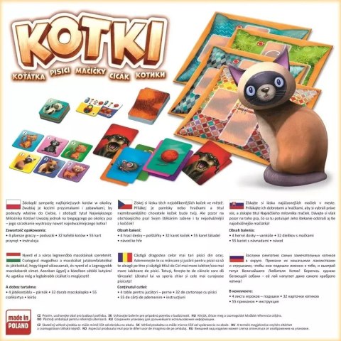 GRA PLANSZOWA RODZINNA KOTKI TREFL dla dzieci 6+ 02081 GRA PLANSZOWA RODZINNA KOTKI TREFL dla dzieci 6+ 02081