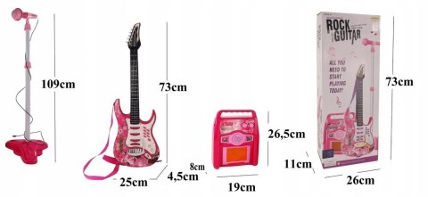 Gitara elektryczna wzmacniacz mikrofon 8010R Gitara elektryczna wzmacniacz mikrofon 8010R