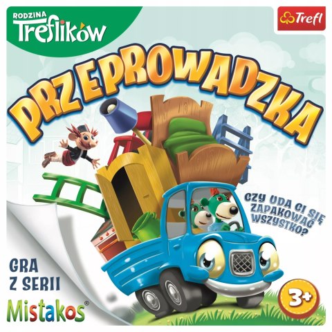 Gra zręcznościowa przeprowadzka z rodziną treflików Mistakos Trefl 02071 Gra zręcznościowa przeprowadzka z rodziną treflików Mistakos Trefl 02071