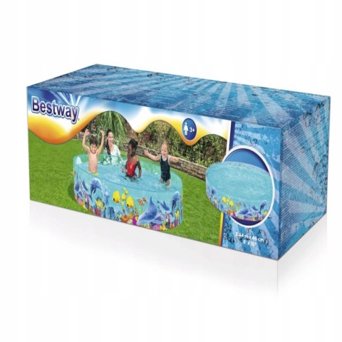 Bestway basen rozporowy dla dzieci 244x46 cm 55031 Bestway basen rozporowy dla dzieci 244x46 cm 55031
