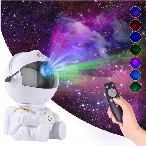 LAMPKA LED PROJEKTOR RZUTNIK GWIAZD NIEBA ASTRONAUTA DLA DZIECI PILOT A2778 LAMPKA LED PROJEKTOR RZUTNIK GWIAZD NIEBA ASTRONAUTA DLA DZIECI PILOT A2778