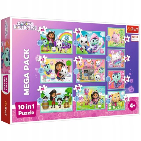 Puzzle Trefl Koci domek Gabi Puzzle 10w1 329 el. W świecie Gabi 96003 Puzzle Trefl Koci domek Gabi Puzzle 10w1 329 el. W świecie Gabi 96003