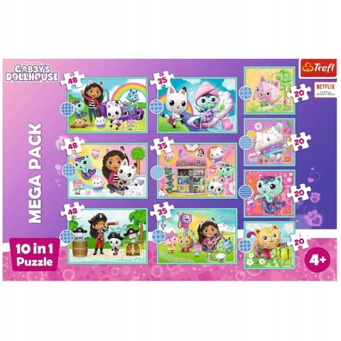Puzzle Trefl Koci domek Gabi Puzzle 10w1 329 el. W świecie Gabi 96003 Puzzle Trefl Koci domek Gabi Puzzle 10w1 329 el. W świecie Gabi 96003