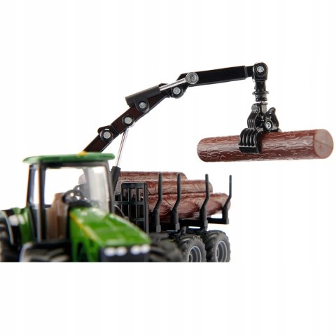 Siku Farmer Traktor z przyczepą leśną metal model 1:50 S1954 Siku Farmer Traktor z przyczepą leśną metal model 1:50 S1954