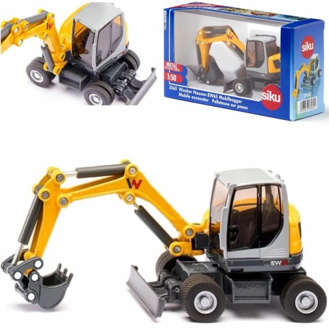 Siku Koparka Wacker Neuson EW65 metal model 1:50 S3560 Siku Koparka Wacker Neuson EW65 metal model 1:50 S3560