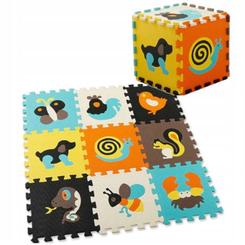 Grube Puzzle piankowe mata eva 9 szt zwierzątka 38 Grube Puzzle piankowe mata eva 9 szt zwierzątka 38