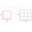 Grube Puzzle piankowe mata eva 9 szt zwierzątka 38 Grube Puzzle piankowe mata eva 9 szt zwierzątka 38