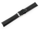 Pasek skórzany do zegarka W26 - PREMIUM - czarny/białe - 22mm Pasek skórzany do zegarka W26 - PREMIUM - czarny/białe - 22mm