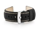 Pasek skórzany do zegarka W29 - czarny - 22mm Pasek skórzany do zegarka W29 - czarny - 22mm