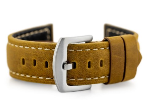 Pasek skórzany do zegarka W29 - jasny brąz 24mm Pasek skórzany do zegarka W29 - jasny brąz 24mm