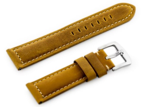 Pasek skórzany do zegarka W29 - jasny brąz 24mm Pasek skórzany do zegarka W29 - jasny brąz 24mm