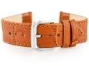 Pasek skórzany do zegarka W41 - brązowy - 22mm Pasek skórzany do zegarka W41 - brązowy - 22mm