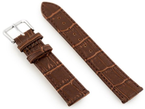 Pasek skórzany do zegarka W41 - ciemny brąz - 22mm Pasek skórzany do zegarka W41 - ciemny brąz - 22mm