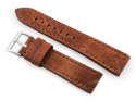 Pasek skórzany do zegarka W48 - PREMIUM - ciemnobrązowy I - 20mm Pasek skórzany do zegarka W48 - PREMIUM - ciemnobrązowy I - 20mm