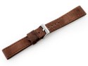 Pasek skórzany do zegarka W48 - PREMIUM - ciemnobrązowy II - 20mm Pasek skórzany do zegarka W48 - PREMIUM - ciemnobrązowy II - 20mm