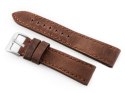 Pasek skórzany do zegarka W48 - PREMIUM - ciemnobrązowy II - 24mm Pasek skórzany do zegarka W48 - PREMIUM - ciemnobrązowy II - 24mm