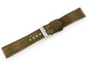 Pasek skórzany do zegarka W48 - PREMIUM - oliwkowy - 22mm Pasek skórzany do zegarka W48 - PREMIUM - oliwkowy - 22mm
