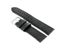 Pasek skórzany do zegarka W49 - czarny - 22mm Pasek skórzany do zegarka W49 - czarny - 22mm