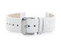 Pasek skórzany do zegarka W57 - biały - 22mm Pasek skórzany do zegarka W57 - biały - 22mm