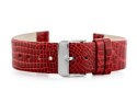 Pasek skórzany do zegarka W57 - czerwony - 22mm Pasek skórzany do zegarka W57 - czerwony - 22mm