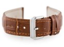 Pasek skórzany do zegarka W64 - brązowy - 20mm Pasek skórzany do zegarka W64 - brązowy - 20mm